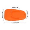 Motoforti 8pcs Motorcycle Kickstand Pad Side Stand Extension Pad Orange