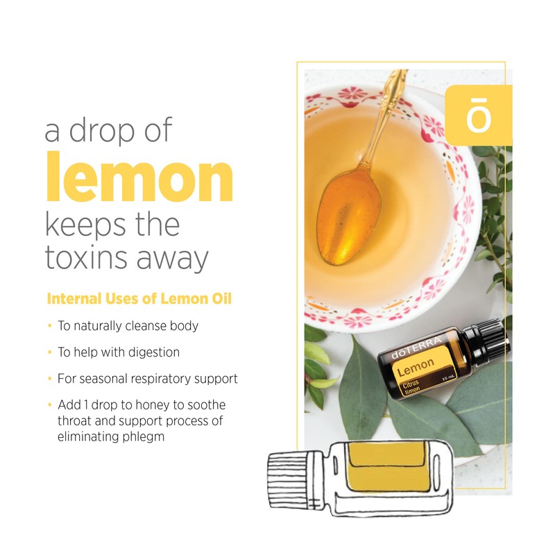 doTERRA Lemon Essential Oil - 15 ml (2 Pack)