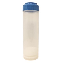 Jett Water Systems Refillable, Empty, Clear Water Filter Cartridge for Slimline or Standard 10” Water Filter Housings