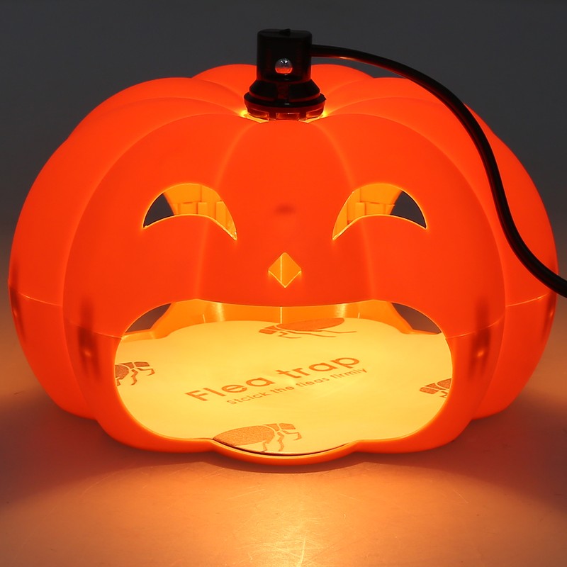 Pumpkin Shape Fleas Killer Light Trapping Mosquito Moth Insect Catcher