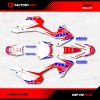 Factory EFX Red White Blue Crf110 Shift Racing Graphics kit