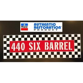 DCS 1970 1971 Road Runner Superbird GTX 440 Six Barrel Air Cleaner Decal MoPar New