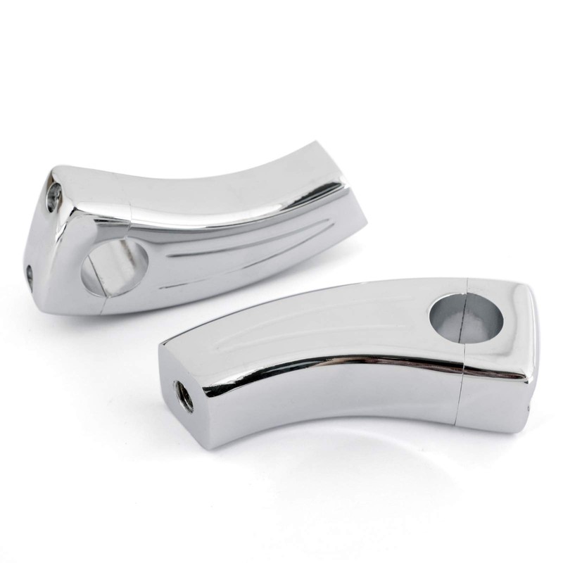 Topteng 3.5 Inch Billet Chrome 1 Inch Bars Riser Pull