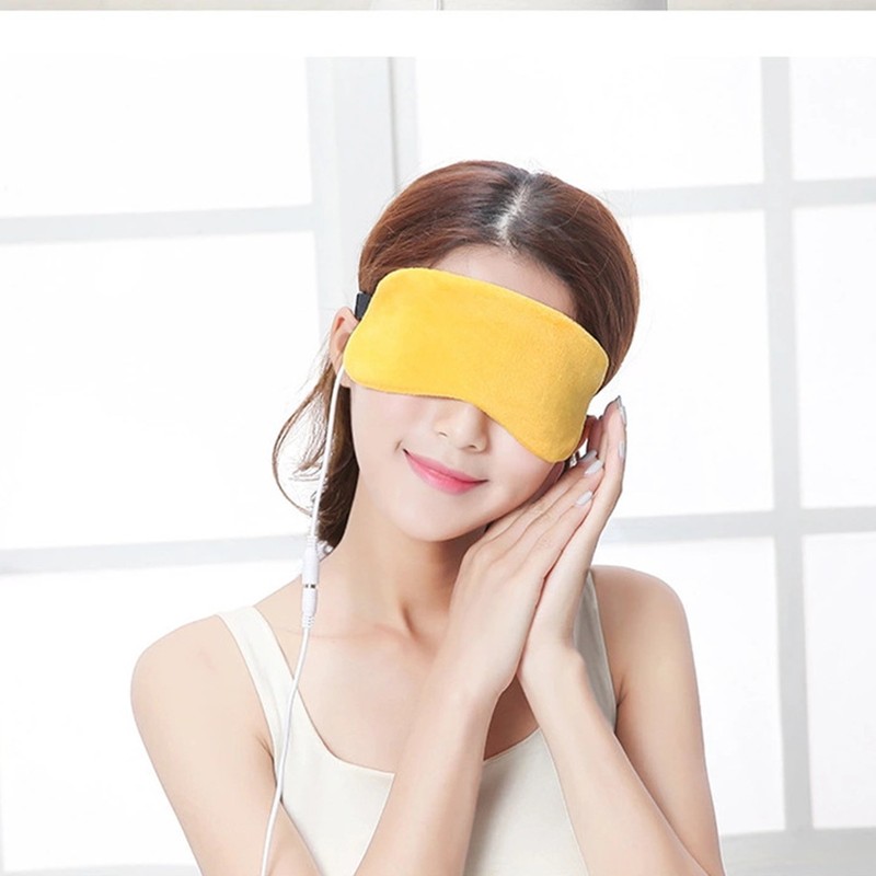 Heating Blindfold USB Hot Compress Adjustable Improve Sleep Nourish Eyes