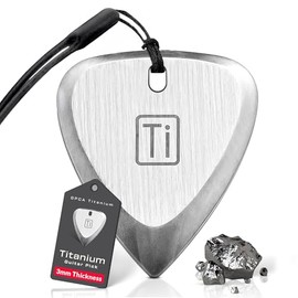 GPCA - Púa de guitarra y ukelele de titanio, integral, con correa de silicona, accesorios esenciales para músicos