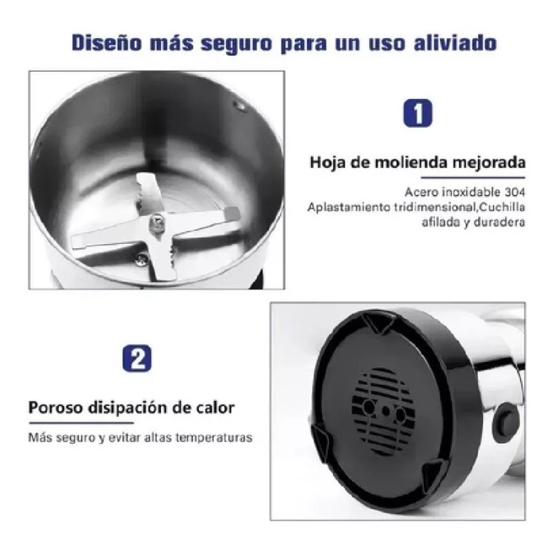 KFMX Molino Pulverizador Electrico Granos Café Hierbas Especias