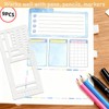 9 Pack Handmade Flexible Record Template, Reusable Planner Stencils Templates
