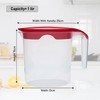 1 Liter Plastic Water Fruit Juices Jug Milk with Lid