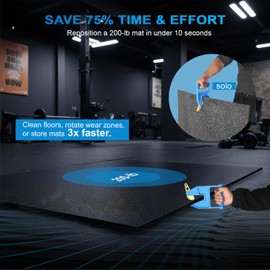 INTII Heavy Duty Stall Mat Grippers - Pair of 2 Mat Movers Tool for Horse Stalls, Gym, Barn, and Trailer, Makes Moving Rubber Mats Easier, Saves Your Back and Hands