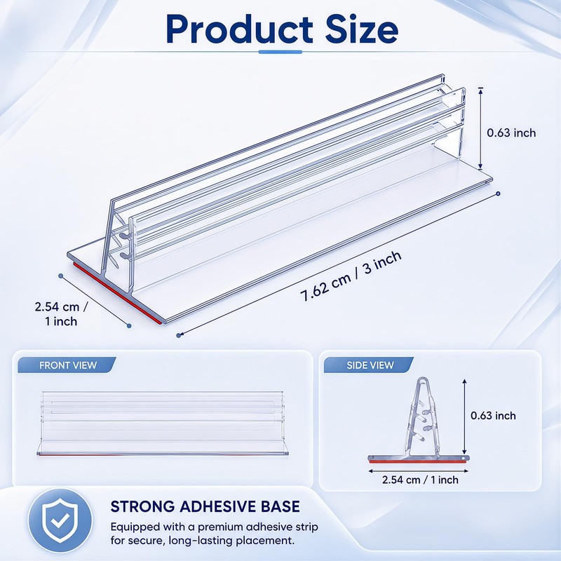Fulmoon 25 Pcs Sign Holder, Adhesive Base Sign Holders Multiple