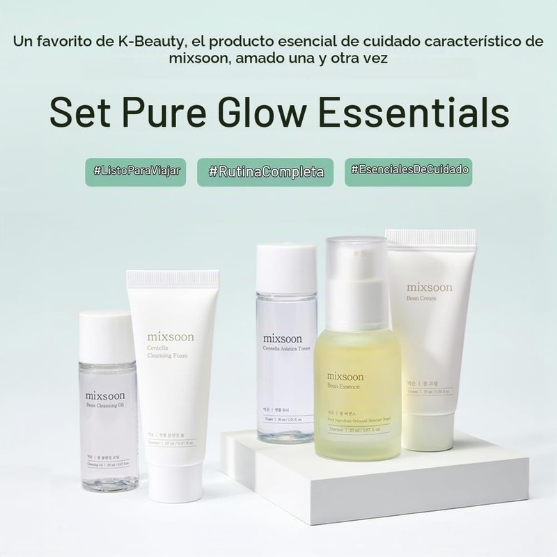 mixsoon Pure Glow Essentials Set - Kit Facial de Viaje