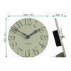Jones Clocks® Hampstead desk clock | Freestanding | Sage green
