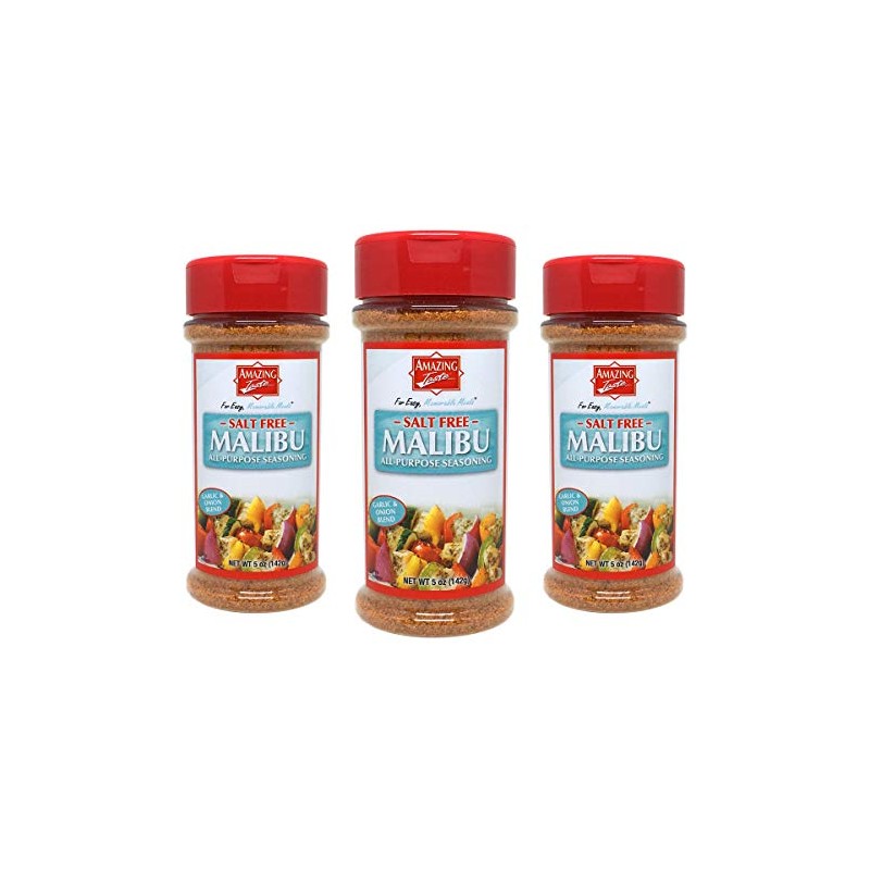 Amazing Taste SALT FREE Malibu Seasoning Shaker Bundle