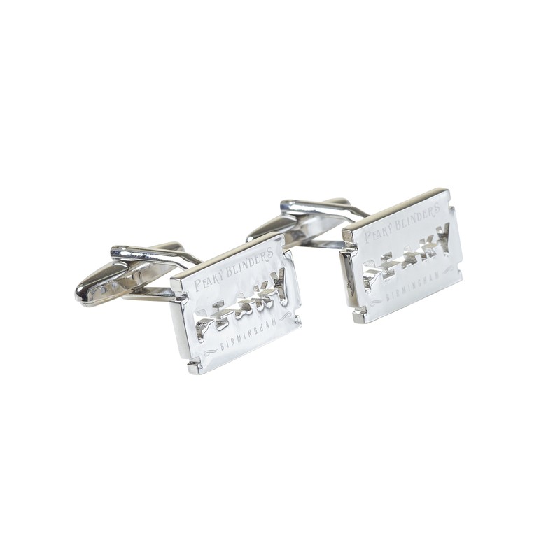 Peaky Blinders Cufflinks with Presentation Box Silver