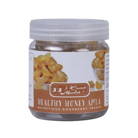 J J crunch N munch Organic Amla Candy with Honey, Sugar-free, Dried Gooseberries, 12 Oz, Vegetarian (120 gm)