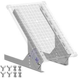 Voltset Solar Panel Mount Stand: 13.8in Immortal Steel Adjustable Angle Bracket - Rack Mount Rails with Hardware, Mounting Compatible Within 200W Solar Panel for Wall, Roof, RV, Boat