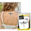Semi-Permanent Tattoo, Dragonfly, Long Lasting Temporary Tattoos, Waterproof Plant-Based Ink,