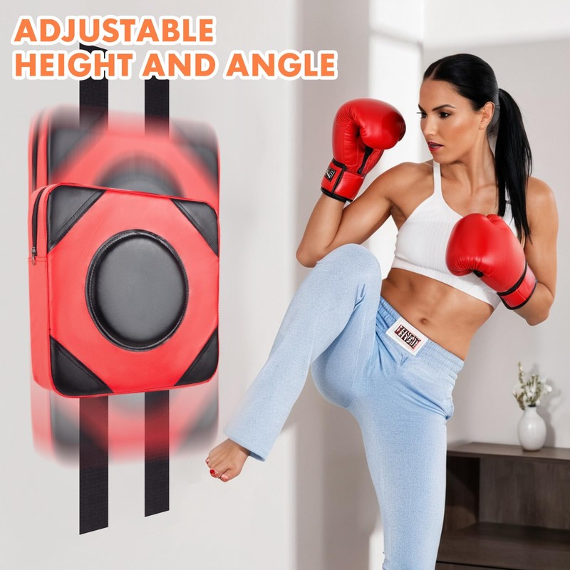 LuiceABC Boxing Wall Punch Pad, PU Leather Karate Taekwondo Boxing
