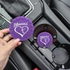 JUNAHAA Car Cup Holder Coaster, 4 Pack 2.75 Inch Diameter
