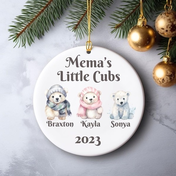Hiding Place Boutique Memas Little Cubs Personalized Snowman Grandkids Custom