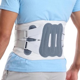 NuCamper Faja lumbar para aliviar el dolor de espalda baja. Soporte lumbar para hombres y mujeres.