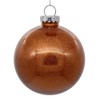 Vickerman 6" Clear Ball Christmas Ornament with Copper Glitter Interior.