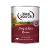 NutriSource Beef & Rice Recipe Dog Food, Premium Wet Dog