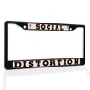Fastasticdeals Metal Insert License Plate Frame Social Distortion Weatherproof Car