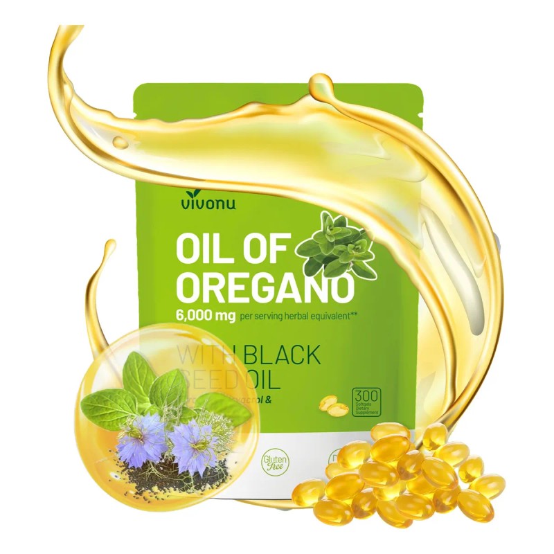 Aceite De Orégano 6000mg 300 Cápsulas