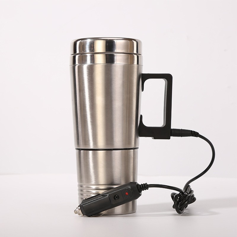 Car Heating Cup Large Capacity Leakage Proof Safe Stainless Steel