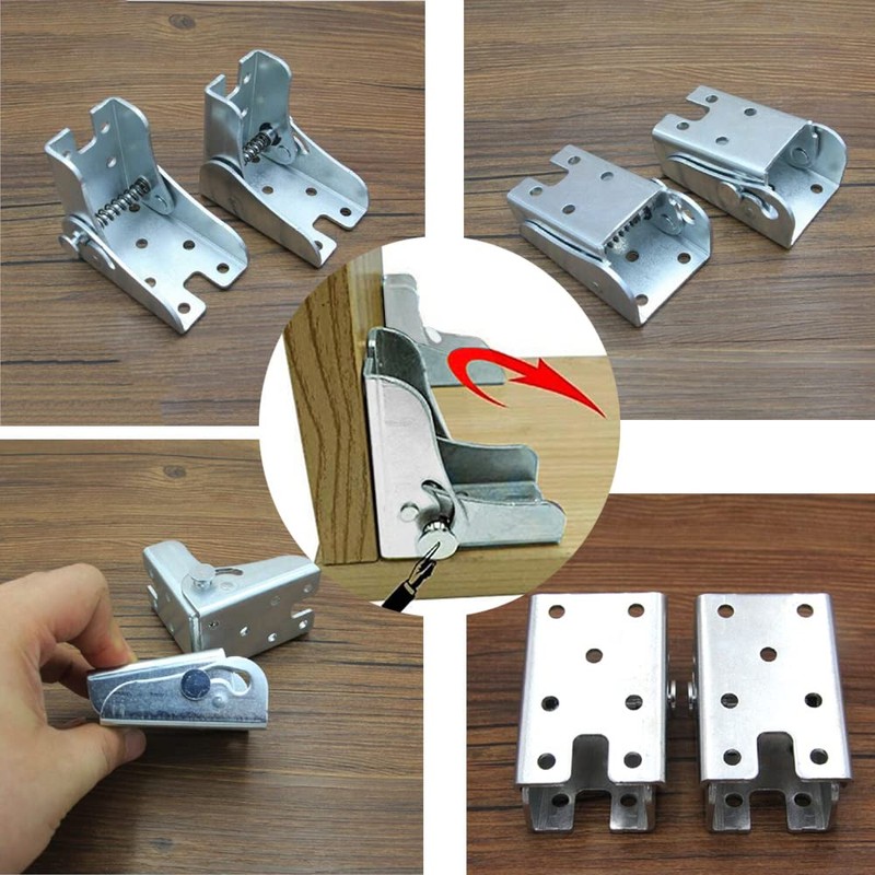 Folding Table Hinges - Self Locking Hinge Leg Accessories -