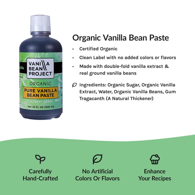 Organic Vanilla Bean Paste | Baking Necessity | Pure Vanilla