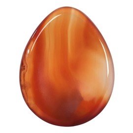Nupuyai Carnelian Stone Worry Stone Gemstone Thumb Stone for Stress and Anxiety, Teardrop Shape Crystal Energy Stone Worry Stone Chakra Healing Stone for Meditation Massage