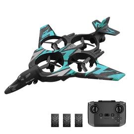Remote Control Plane, 2.4Ghz Remote Control Foam Airplanes for Kids Boys Stunt Spray Drone with LED Lights 3 Battery