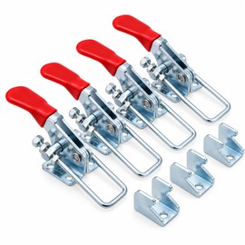 Toggle Clamps Set for Woodworking and Metal Projects – 4-Piece Metal Clamping Tools for Secure Workholding