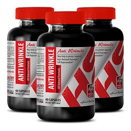 Suplemento antiarrugas - Brillo de semilla de uva, resveratrol antiarrugas, fórmula antiarrugas a base de plantas, cuidado de la piel con colágeno y a