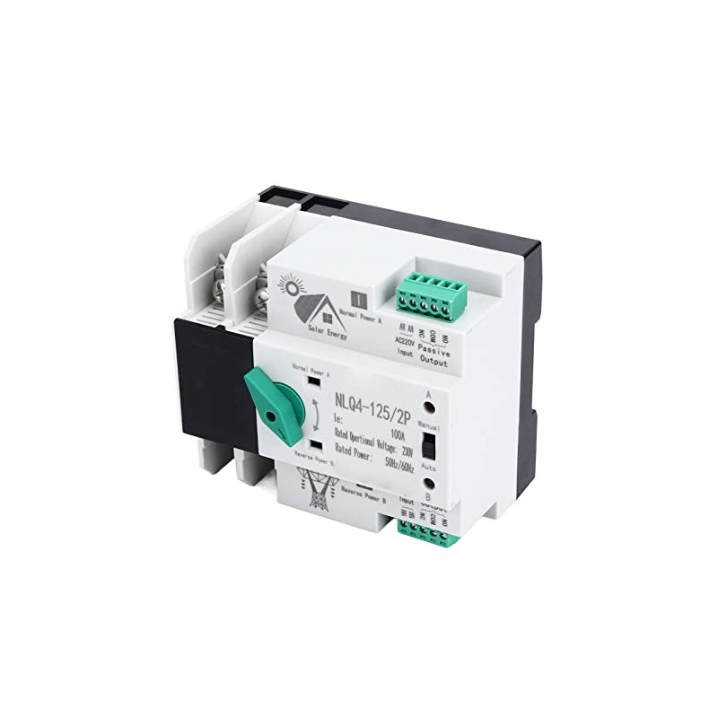 Zerone Power Transfer Switch, Dual Power Transfer Switch 100A Dual