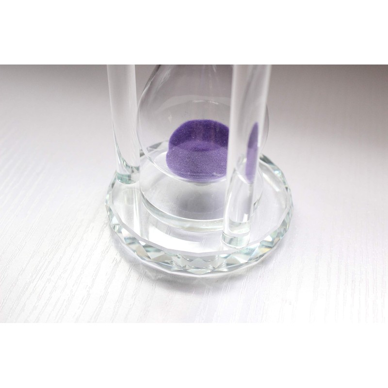 Lonovel 60 Minutes Hourglass Timer,Crystal Sand Timer Diamond Carving Surface,Good