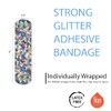 Glitter Strips Bandages for Kids - 100 Count Latex Free