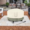Dalema Fire Pit Cover,Outdoor Heavy Duty 600D 100% Waterproof Fire