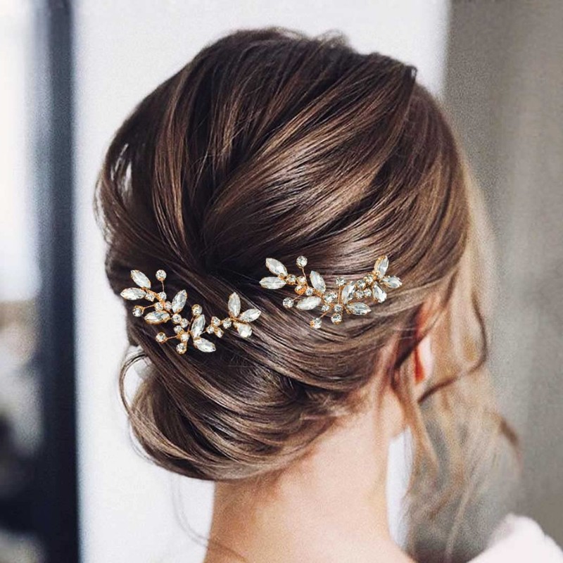 Casdre Crystal Bride - Horquillas para el pelo de boda