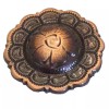 Leather Unlimited 4 Pack Copper Flower Screw Back Conchos -