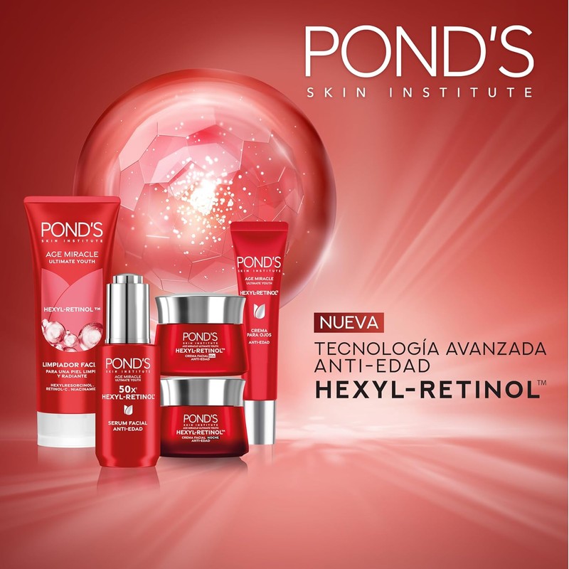 POND'S Age Miracle rutina completa de 5 pasos con HEXYL-RETINOL