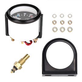 Oil Temperature Indicator Car, Temperature Indicator 12 V, Temperature Indicator Car, Water Temperature, 2 Inch 52 mm Universal Car Truck LED Digits Water Temperature Meter Instrument Tool