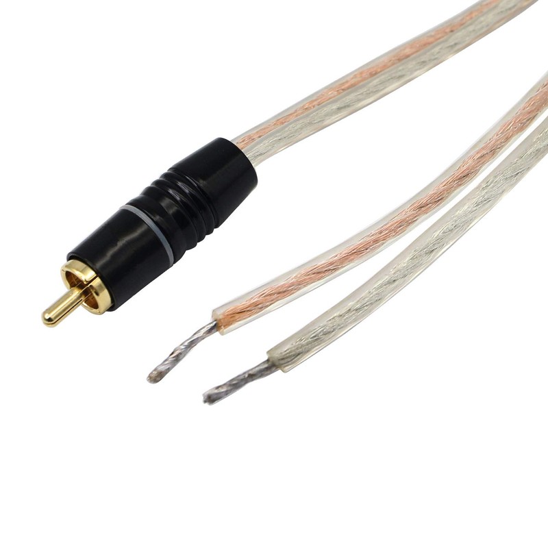 XMSJSIY RCA Speaker Cable, RCA Audio Cable, RCA Male Gold