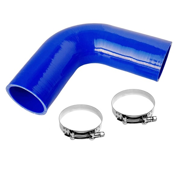 90 Degree Elbow Coupler Silicone Hose for Turbo/Intercooler/Intake Piping,Length 120mm