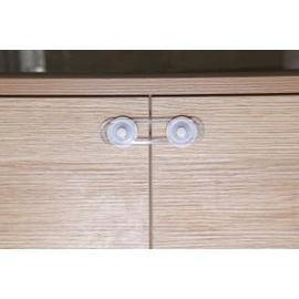 Dreambaby Mini Multi-Purpose Latches - Flexible Baby Safety Door Lock - Transparent - 4 Pack - Model G188