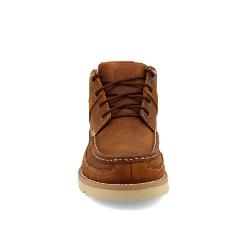 Twisted X Men's 4" Wedge Sole Boot, Round Toe, Oiled