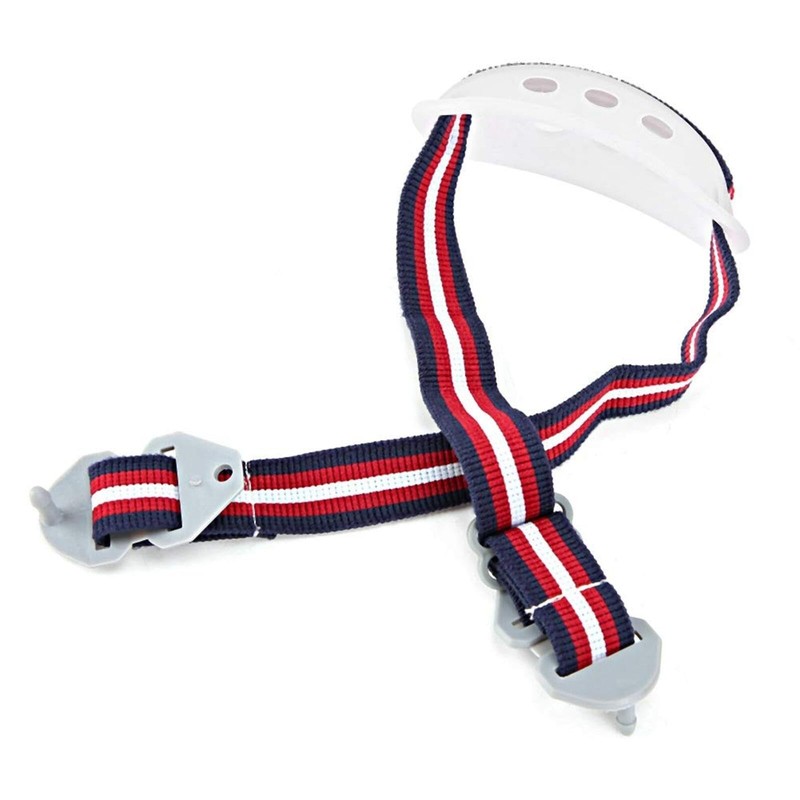 Universal Hard Hat Chin Strap Safety Construction White Elastic Strap