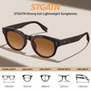 STGATN Trendy Men Women Sunglasses - TR90 Frame, UV400 Lenses,